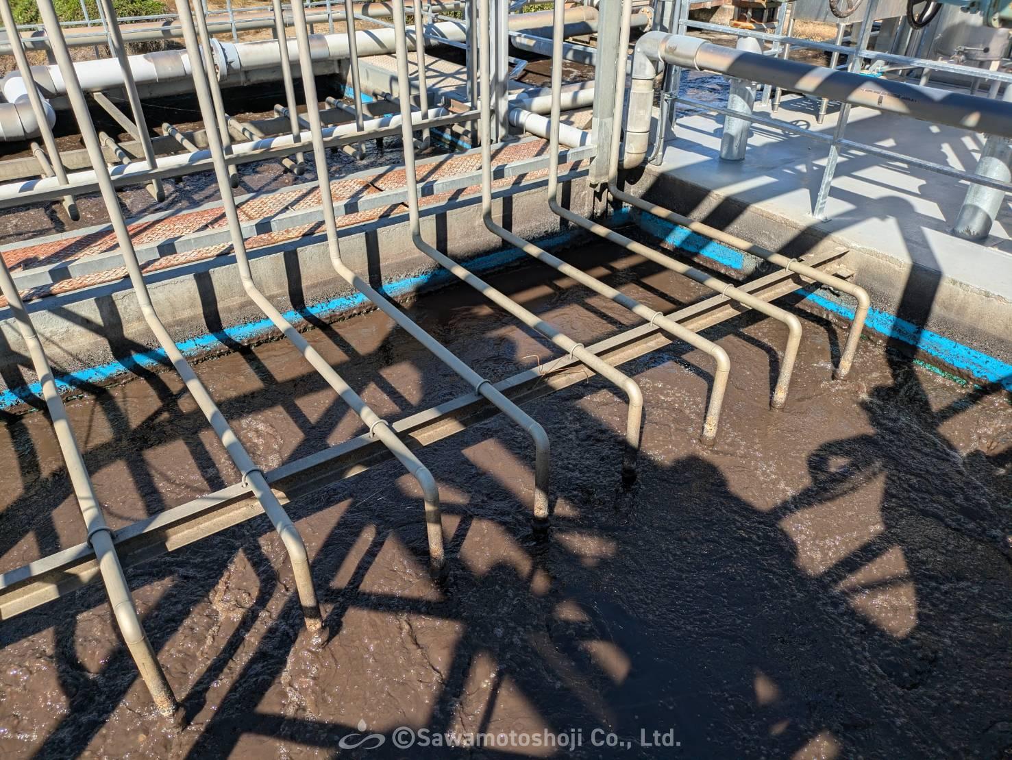 散水ろ床が支える、泡立たない曝気槽